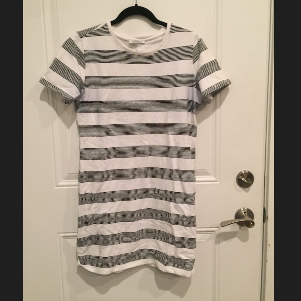 Zara French terry striped dresss